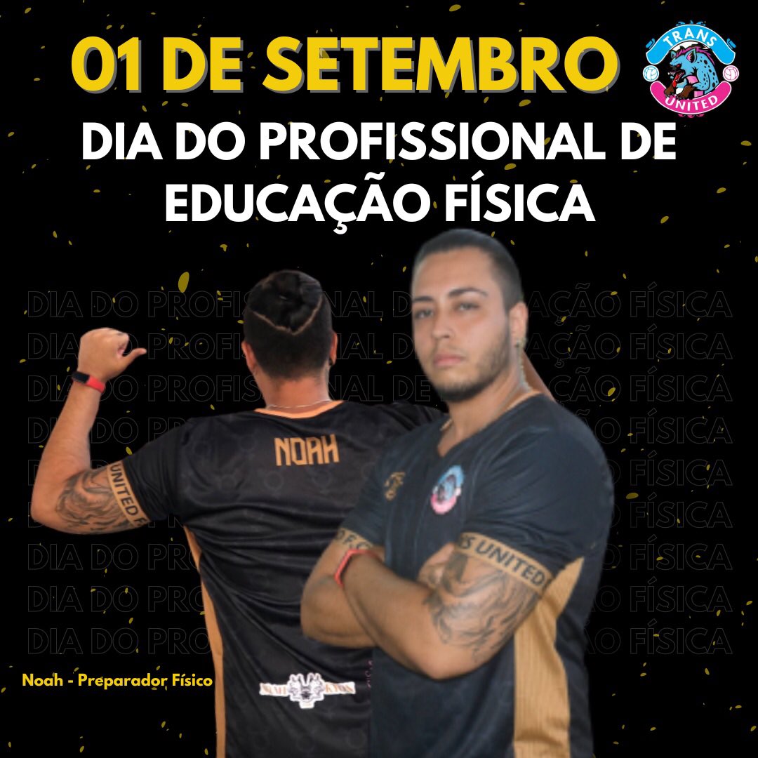 transunitedfc's tweet photo. #TransUnitedFC deseja um ótimo dia pra esses profissionais incríveis, em especial pro nosso preparador físico Noah! 
🏳️‍⚧️⚽️ https://t.co/mdGqR6OVGI