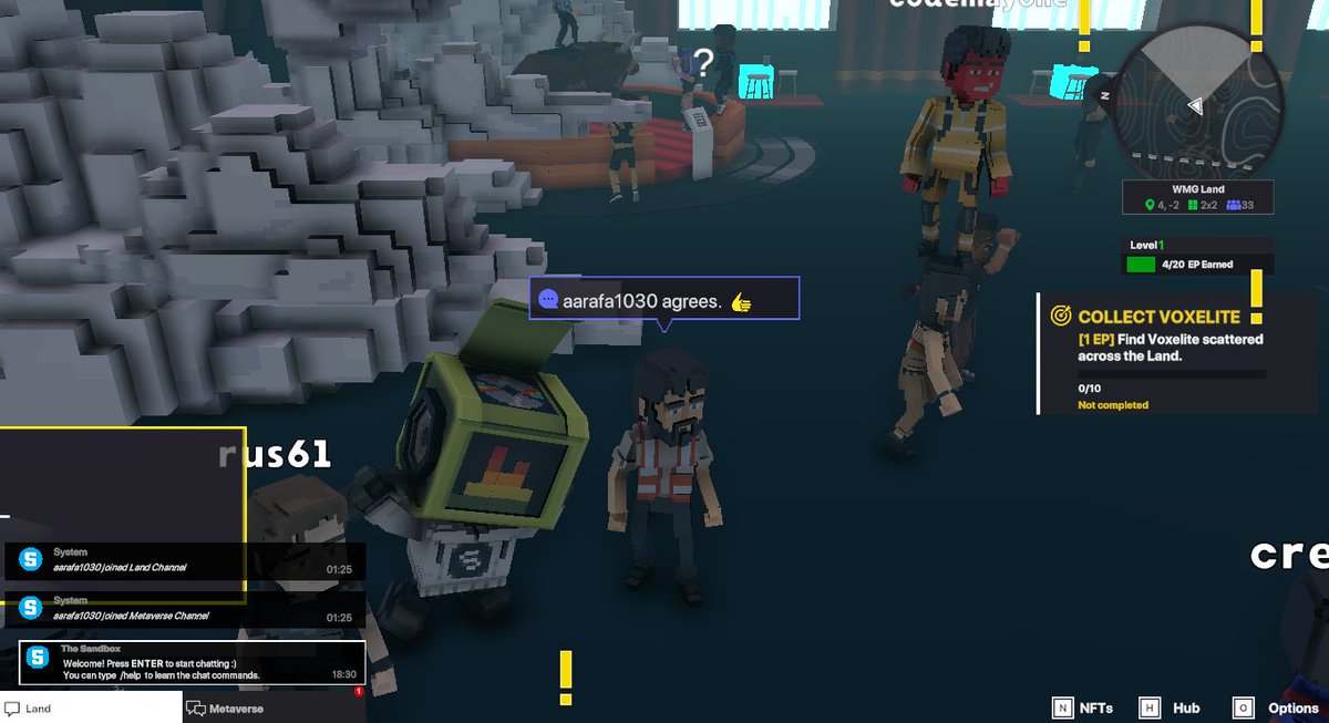 AarafFaraa's tweet photo. @TheSandboxGame @warnermusic job done, I just participated in the #SandboxAlphaS3Giveaway for a chance to win 500 SAND! Found Spinnin Record’s Rog3r, check out my screenshot below!
👇 https://t.co/JlkB8ghUNu