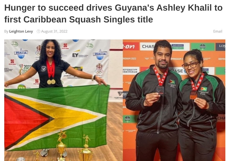in SportsMax Guyana

Hunger to succeed drives Guyana's Ashley Khalil to first Caribbean Squash Singles title

sportsmax.tv/other-sports/c…
