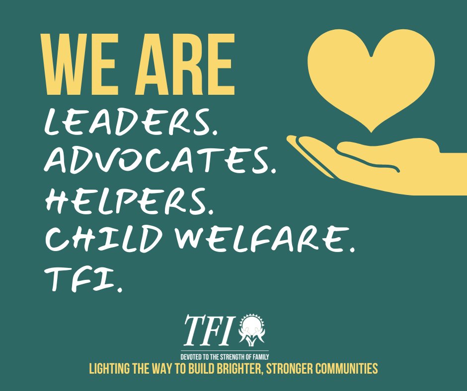TFIKidsfund's tweet photo. Today kicks of Child Welfare Workforce Appreciation Month! We are a community of leaders lighting the way to brighter, stronger communities. #WeAreChildWelfare https://t.co/Kk4NcRcrqY