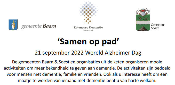 #WereldAlzheimerDag2022
#GemeentenBaarnSoest 

alzheimer-nederland.nl/regios/amersfo…