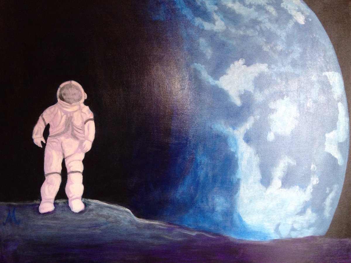 MBruniArt's tweet photo. MOON 2021/295 Ech - acrylic painting 97x73cm - https://t.co/qXBu3mWrMP https://t.co/TW5YYc7Ie2