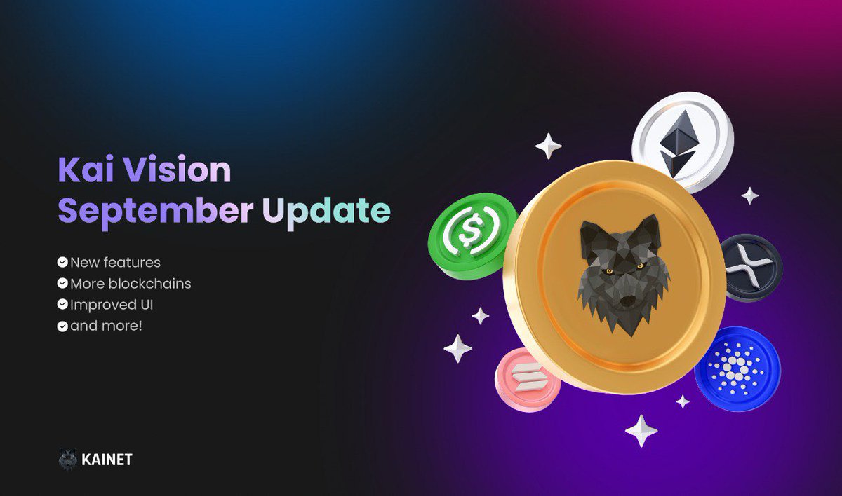 KAINET_OFFICIAL's tweet photo. KAI VISION UPDATE COMING IN SEPTEMBER 🚀 $KAINET https://t.co/a9AXNhKJd7