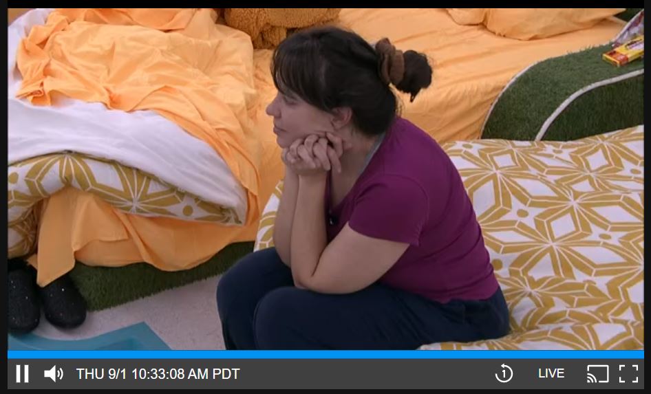 JokersBBUpdates's tweet photo. 10:33 AM Brittany sitting on her Golf BR bed. #BB24 #BBLF https://t.co/Ym3pAhf1E6