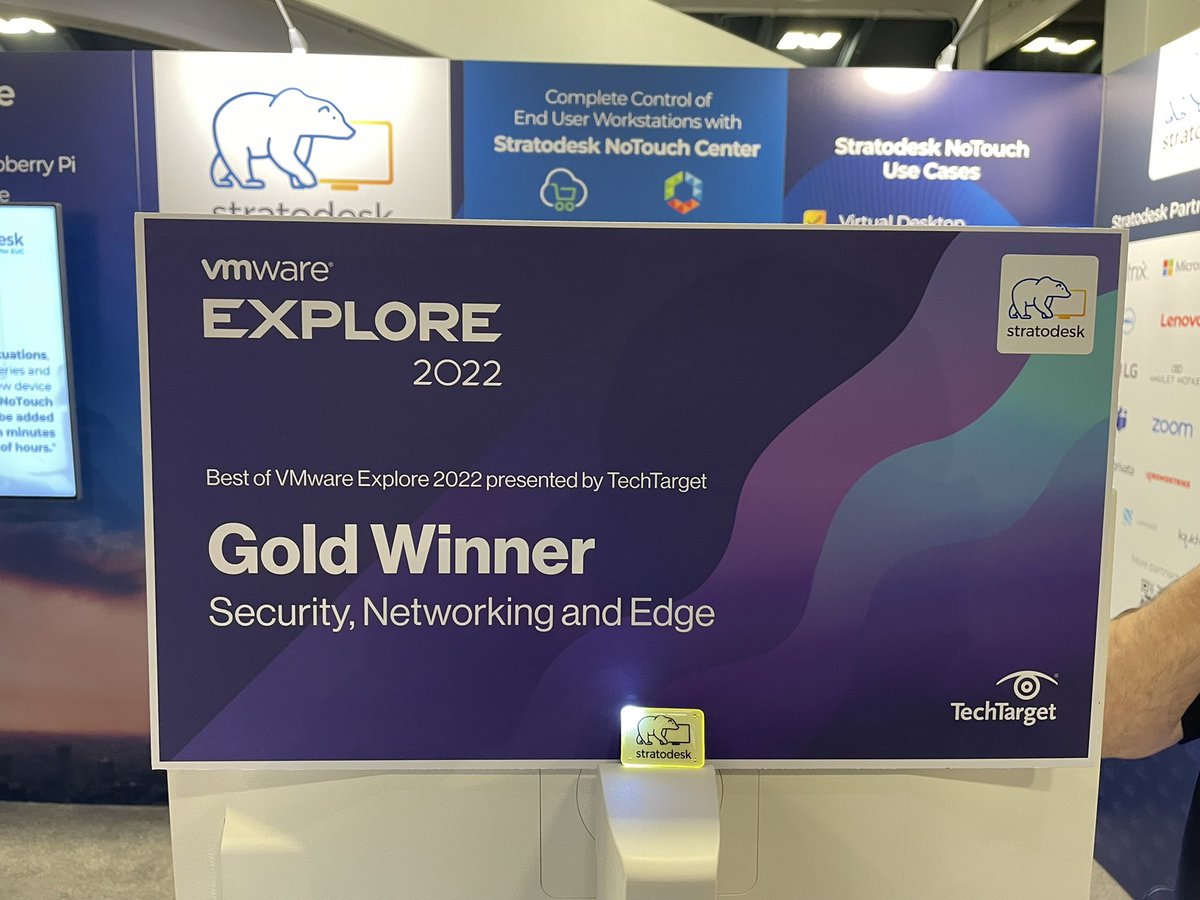 Last day at #VMwareExplore come by booth 1700 to check out our award winning os! If you show me this tweet I’ll give you a Starbucks gift card. <a href="/stratodesk/">Stratodesk</a> <a href="/VMwareExplore/">VMware Explore</a> @vmwarehorizon #coffeebreak