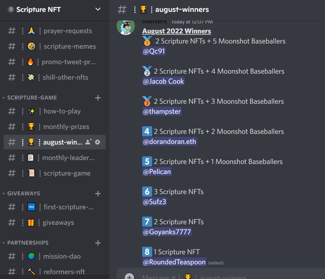 Scripture NFT tweet media