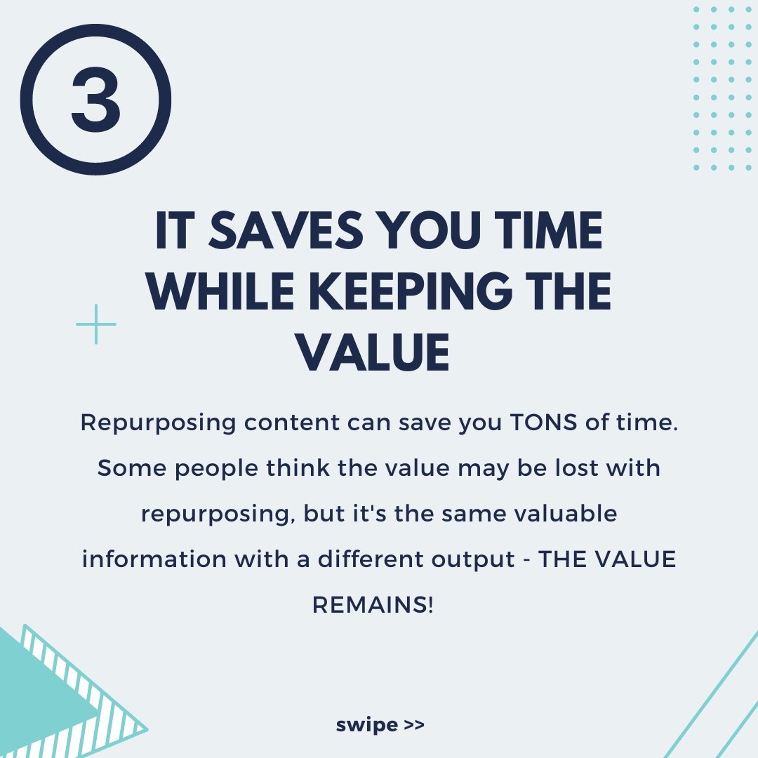 3090_Marketing's tweet photo. Repurposing content: the game changer of content marketing and It's one of the SMARTEST things you can do for your content strategy 💡

#contentstrategy #contentcreation #contenttips #contentmarketing #contentadvice #marketingtwitter   #contentdevelopment #digitalmarketing https://t.co/RgmiCff3Ct
