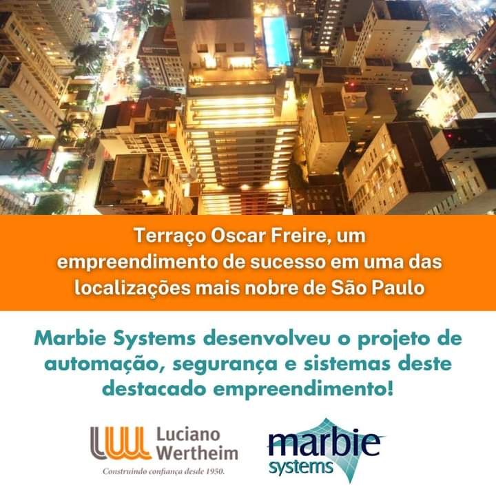 MarbieSystems's tweet photo. Mais uma obra de nosso portfolio de projetos sendo entregue. Parabenizamos a todos da equipe da Luciano Wertheim Empreendimentos Imobiliarios e da SEQUÓIA PROPERTIES pelo empreendimento! https://t.co/FxX83dhqQi