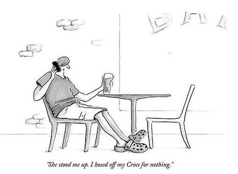 LaQuintaCA's tweet photo. #Dating in the world of #Crocs
#GotStoodUp https://t.co/OHQtEOg0Ji
