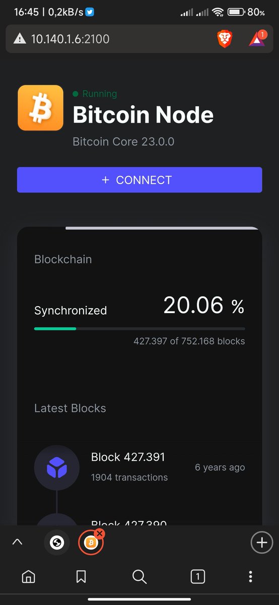CryptoPeterLanz's tweet photo. My #BTC Node to sync win @umbrel 
#umbrel #btcnode #blockchain https://t.co/dRYzEfyPEI