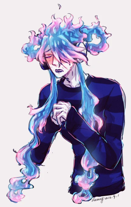 ラクガキウタヒメヘアスタイル 