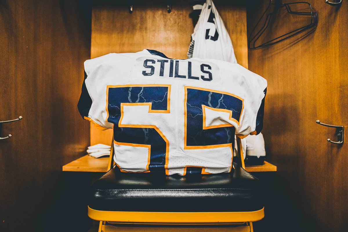 WVUfootball's tweet photo. All laid out 👔

#BeatPitt https://t.co/P9sVKh037I