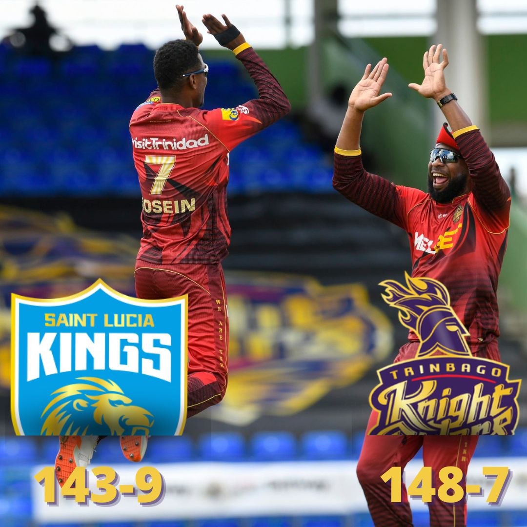 KKR_Xtra's tweet photo. Trinbago Knight Riders Women win their first match.β
Trinbago Knight Riders Men win their first match.β
Twice the game, twice the fire.
#TKR | #SLKvTKR | #HeroCPL https://t.co/AhFngKWzXG