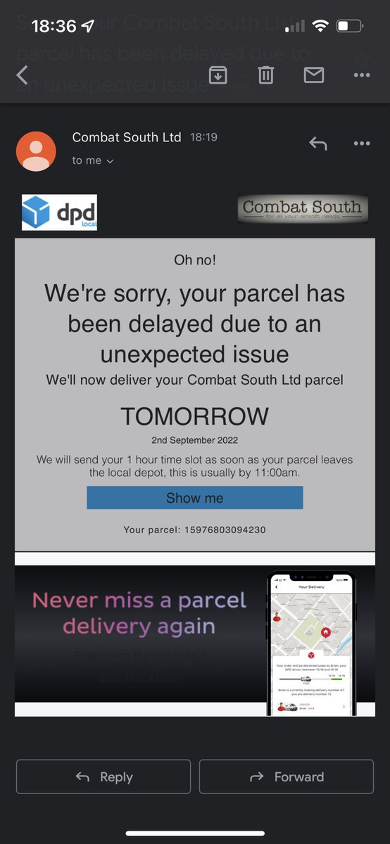 jakegoodes's tweet photo. @DPDgroup_news probably rethink that add for your app, but I suppose it’s true, I can’t miss if you don’t attempt to deliver it 🤷🏼‍♂️ https://t.co/o4JYv7wDET