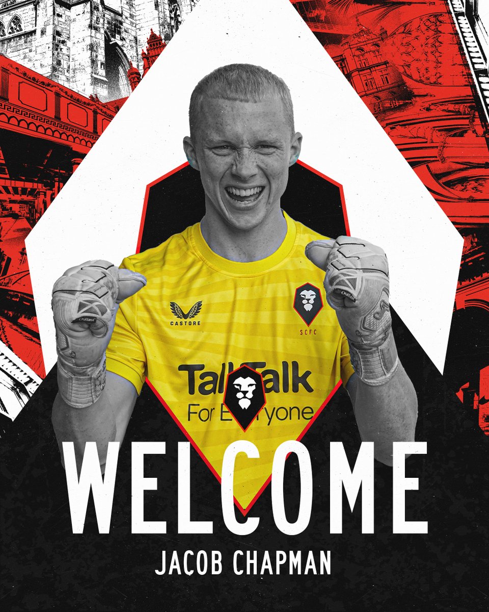 SalfordCityFC's tweet image. Welcoming to The Ammies, @jacob_chapmann 👐

#WeAreSalford 🦁🔴