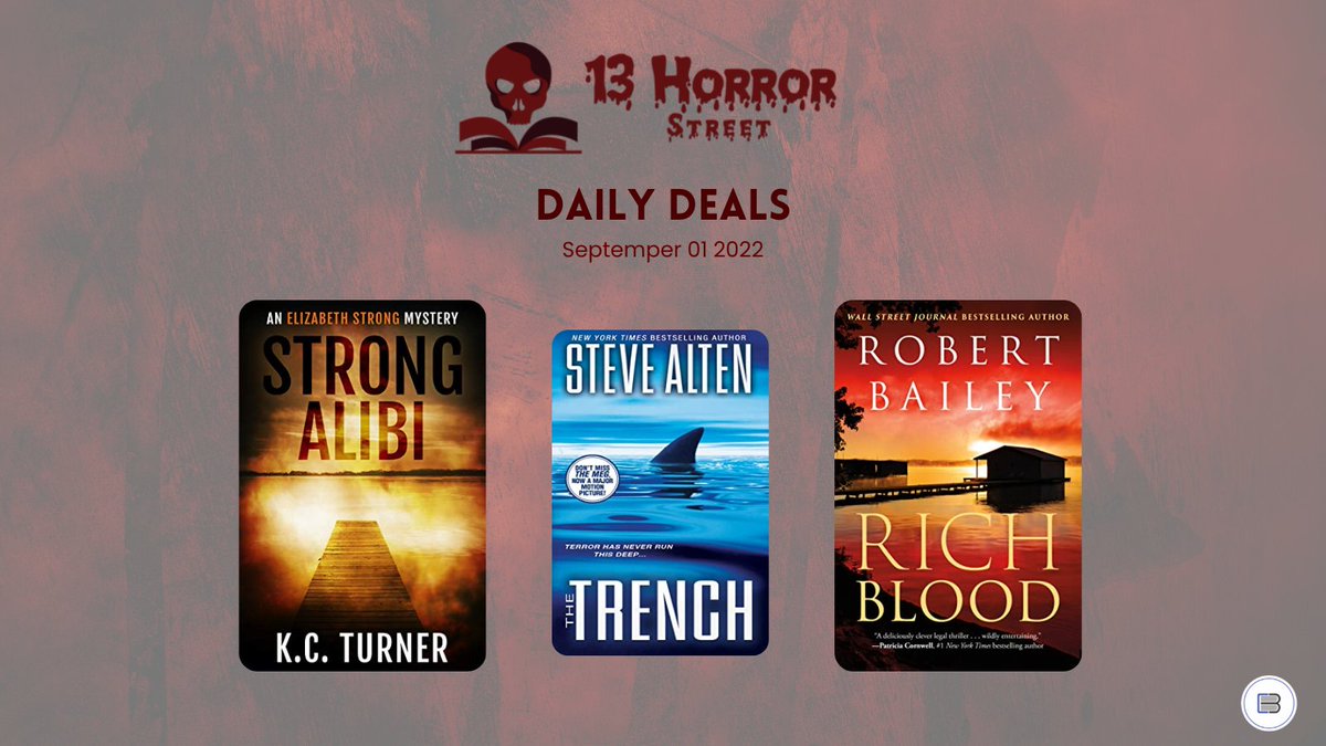 13HorrorStreet's tweet photo. Enjoy these FREE &amp; Bargain Kindle books for Thursday!
https://t.co/7tGH7FBFHZ https://t.co/DOb8IQHttq