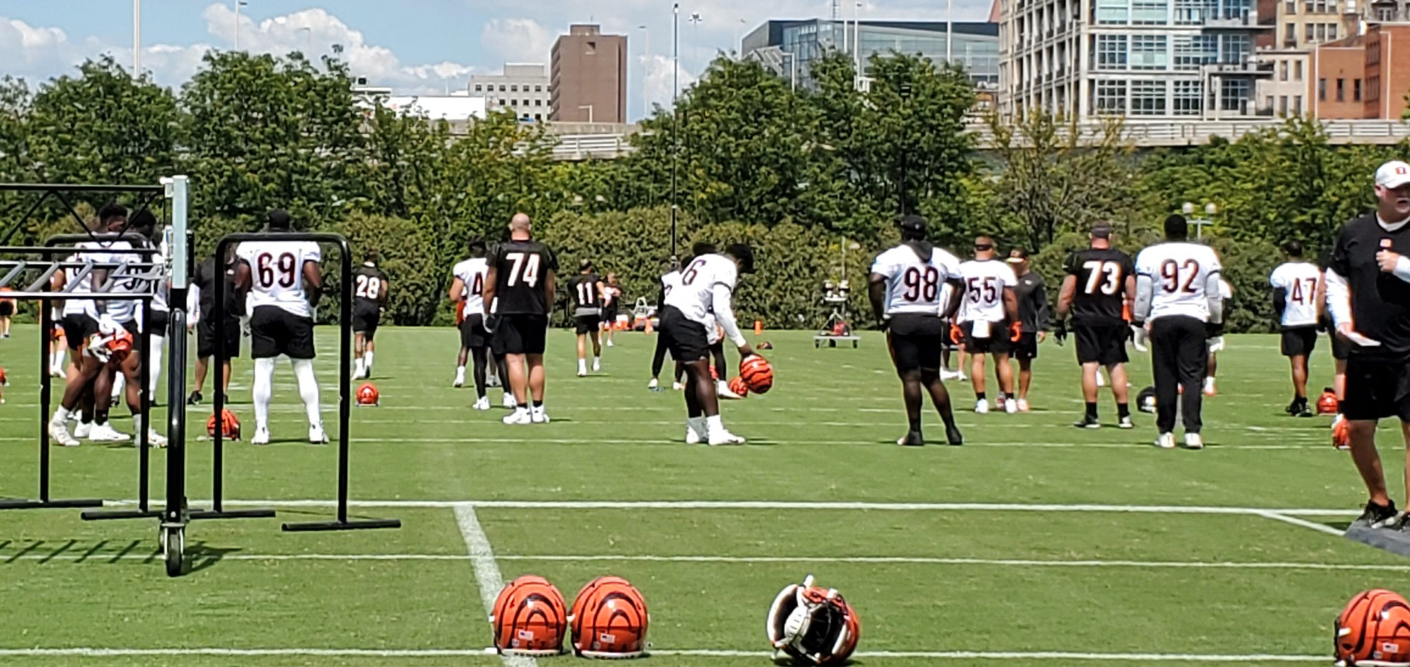 Mike Petraglia on X: 'Max Scharping (74) at Bengals shorts/shells