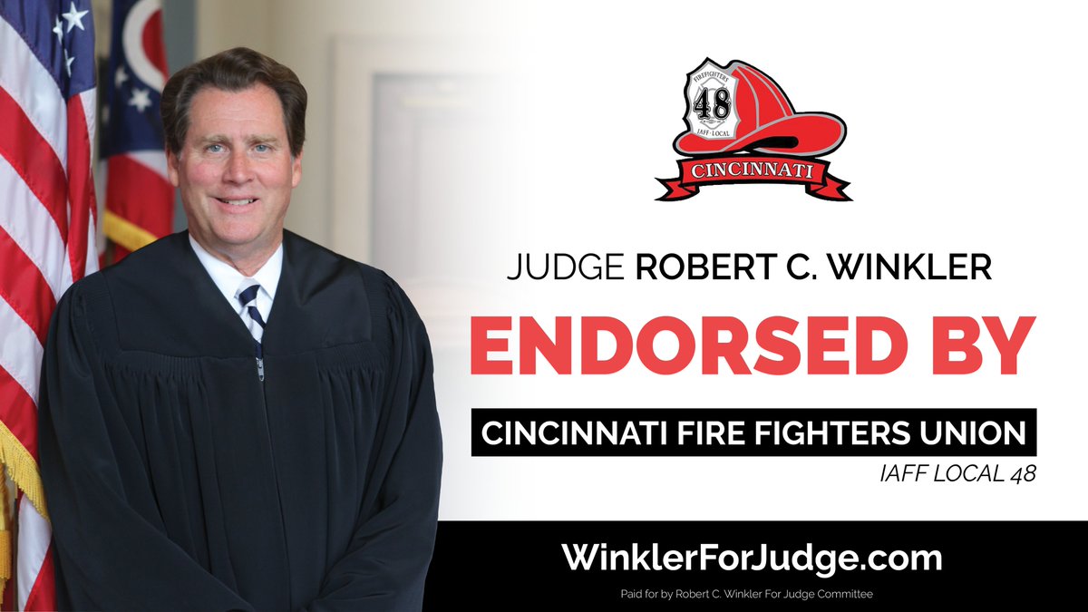 Our campaign has been endorsed by the Cincinnati Fire Fighters Union Local 48!

It's an honor to have the men and women of our local fire fighters union stand in support of my message and endorse our campaign for the Court of Appeals!