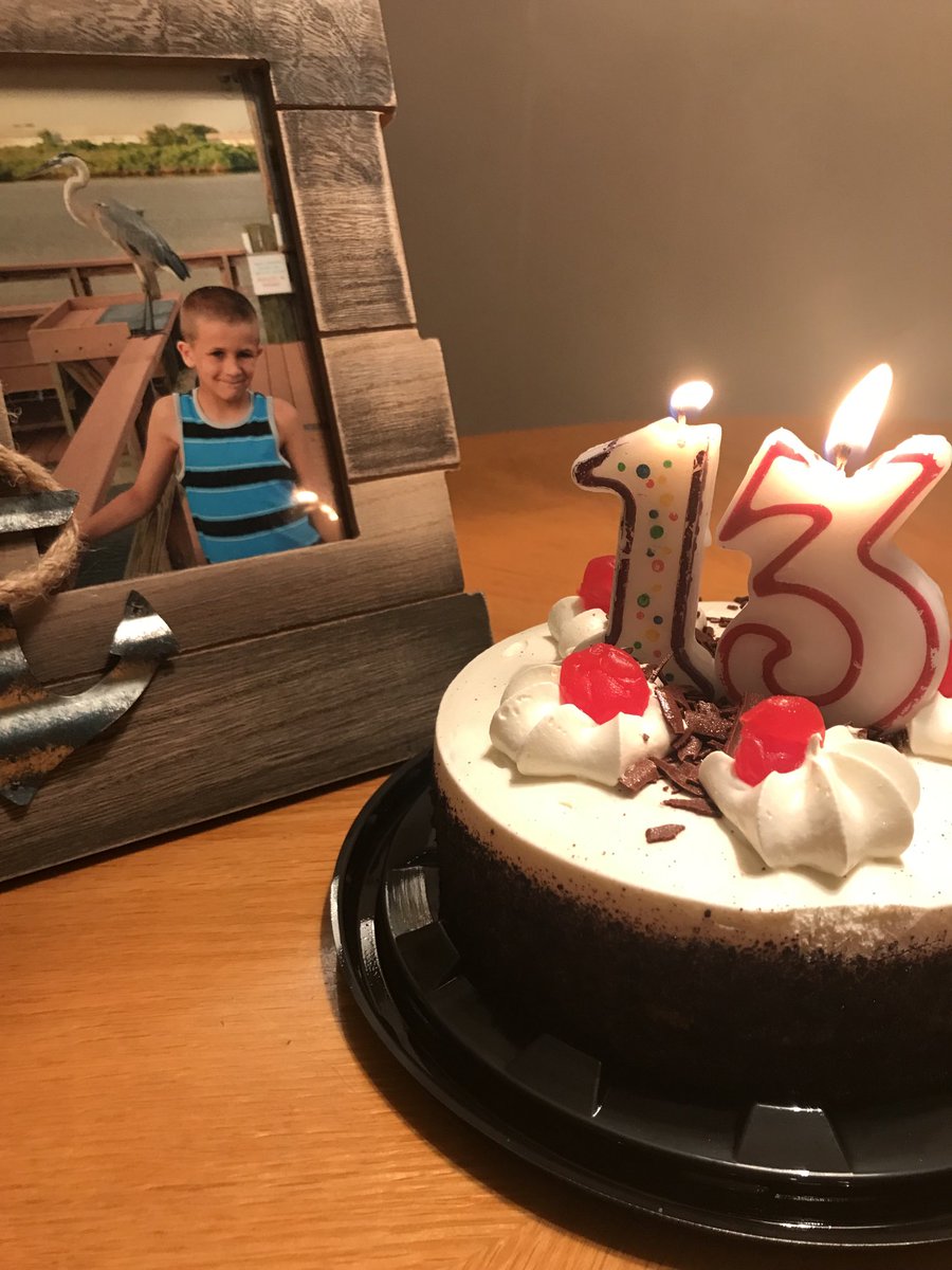 Today would have been one of those “special” birthdays!  Finally a teenager. We can only imagine the way you would have changed the world!!  Happy birthday sweet boy!!  We will always love you💜💙💔🎂🎁🎊