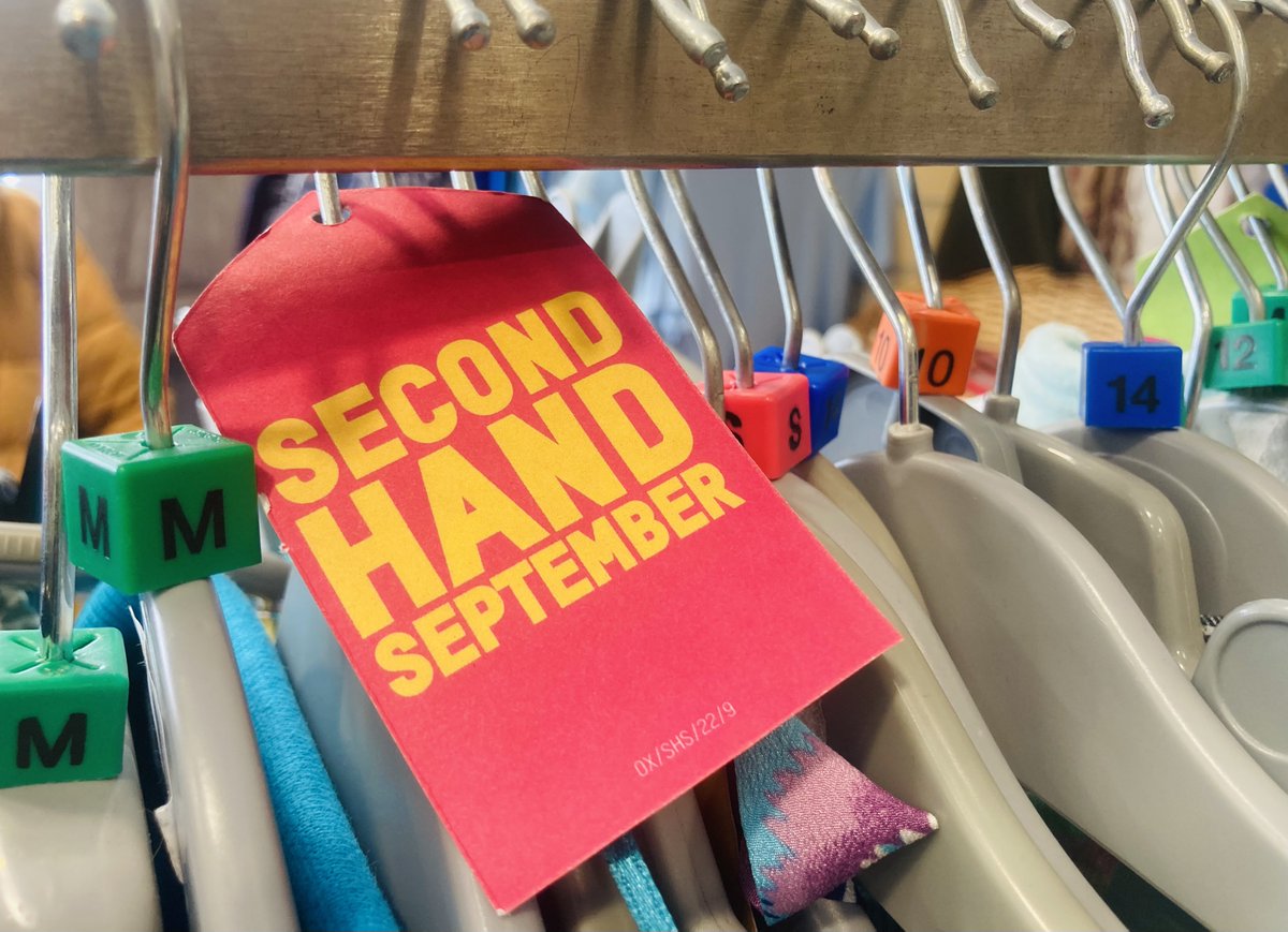 Can you meet the challenge? #secondhandseptember give it a go! A great way to save money, buy less, and feel good about your purchases ♻️💚 a win-win on #MutleyPlain! #FoundinOxfam