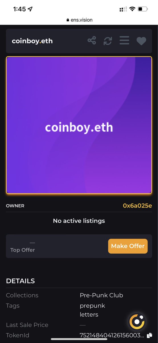 CoinboyEth's tweet photo. Just registered coinboy.eth with a premium. It is a pre-punk. 😜
#ens #ensdomains #prepunkclub #prepunk #coinboy https://t.co/Bi0eZA36s7