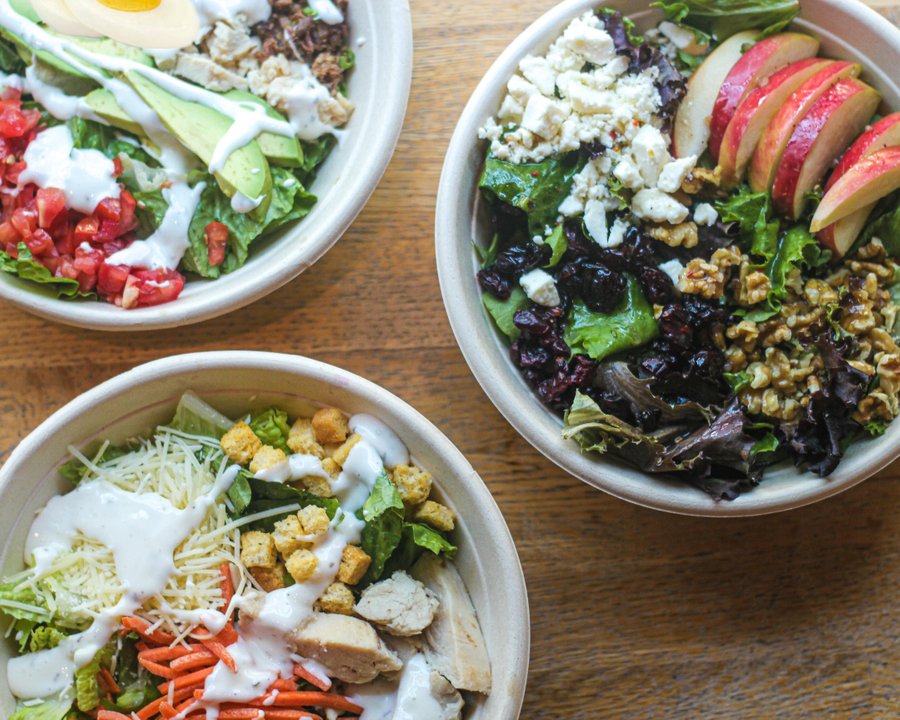 MADEbyDWC's tweet photo. #SodEnt
All salads are not created equal... 

Our hand tossed salads provide more than nutrition.

Our Café &amp; Gift Boutique is a community gathering space ran by women employed in our job-training program. We offer coffee, teas, salads, pastries, and our Home &amp; Gift Collection. https://t.co/sCIqA32JkU