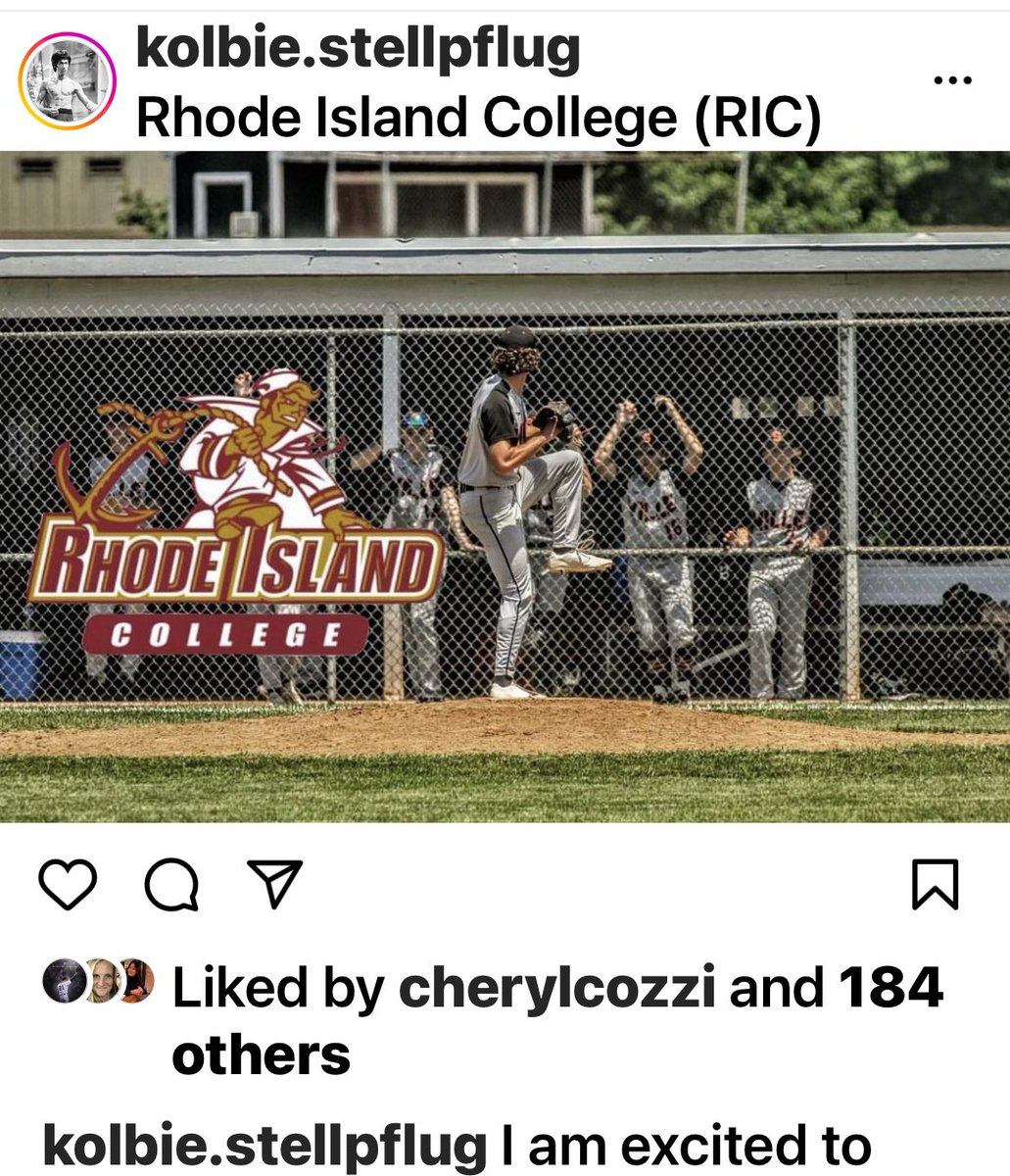 nenepflug's tweet photo. So proud and happy that Kolbie has found is home for the next chapter in his academic and athletic career. Keep working hard I love you ❤️ and can’t wait to see where your path leads! ❤️⚾️ #RICBASEBALL #ANCHORMAN @GoAnchormen https://t.co/2u3eUoPChi