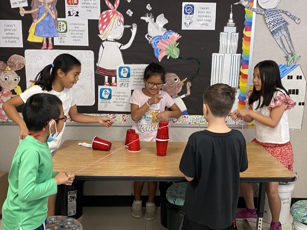 MosaicES_STEAM's tweet image. The 3rd grade cup-stacking challenge calls for some serious collaboration! We also talked about finding multiple solutions for a problem and evaluating which worked best. @FCPSSTEAM #StemEducation #STEM #iteachsteam #iteachstem #stemed
