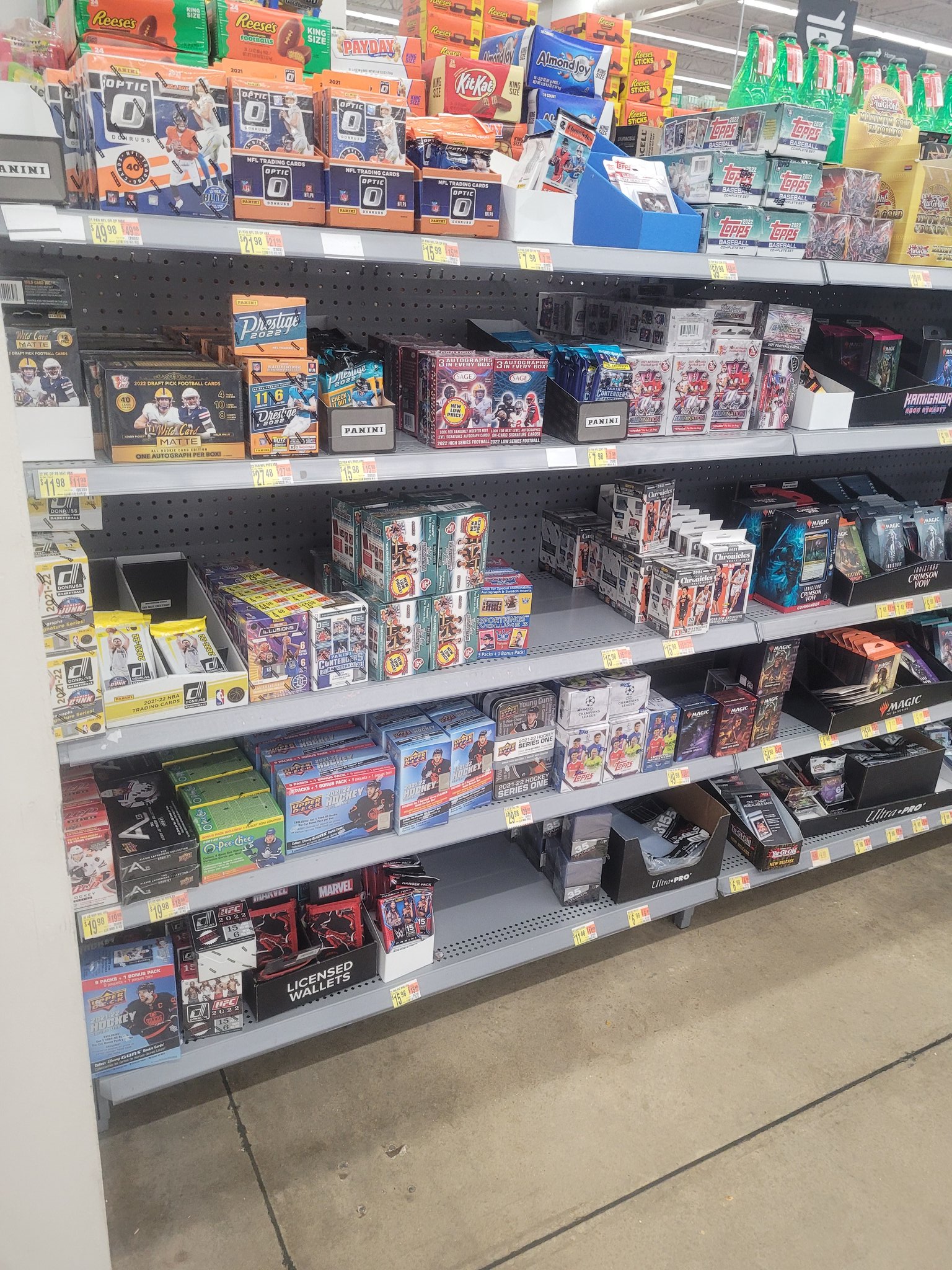 when does walmart usually restock sports cards