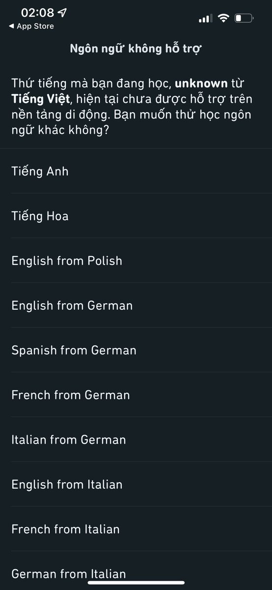 silasnagringa's tweet photo. @duolingo  open app after few months of not using it and it’s in Vietnamese? I’m in the USA.
 help? No direct support contact on your website. 
Tried logging in on your website and all my progress is gone and says I just signed Sep 2022. Been on DL w/ same email since 2013. https://t.co/gybBQukJqJ