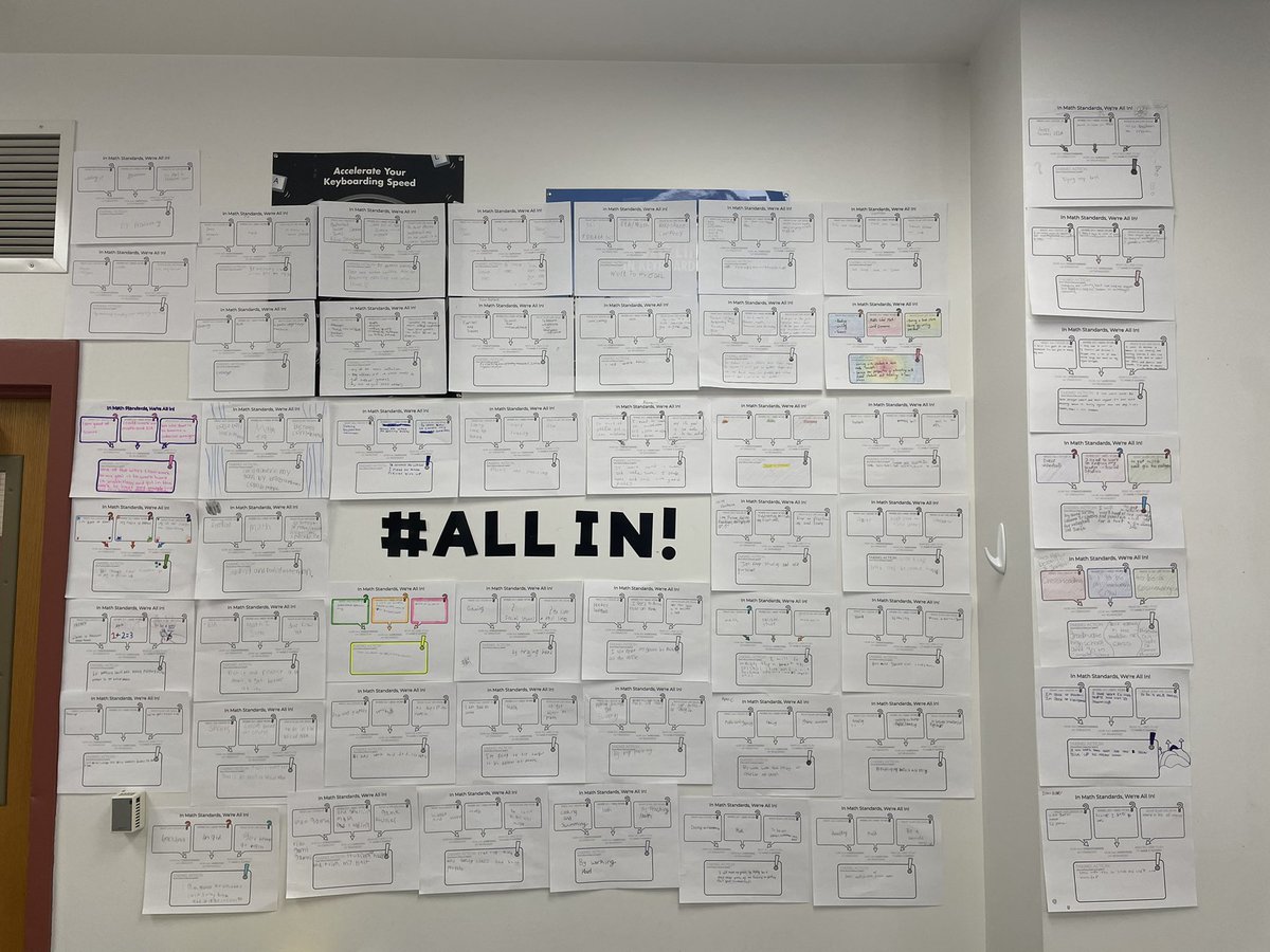 What a great first week! We spent time setting goals in Math Standards and getting to know eachother! We’re all in this year 😎 #EastPennPROUD <a href="/EPSDLmms/">LMMS</a>