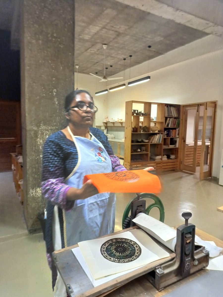 SUPRIYADEVERKON's tweet photo. #Intaglio #Collography #Printmaking #LearningIsFun Theres no age for learning and anyone can cultivate art. Thats what I am learning. My first attempt to learn digital printing. It was fun and calming. Sharing pictures. https://t.co/YQihgwW8tc