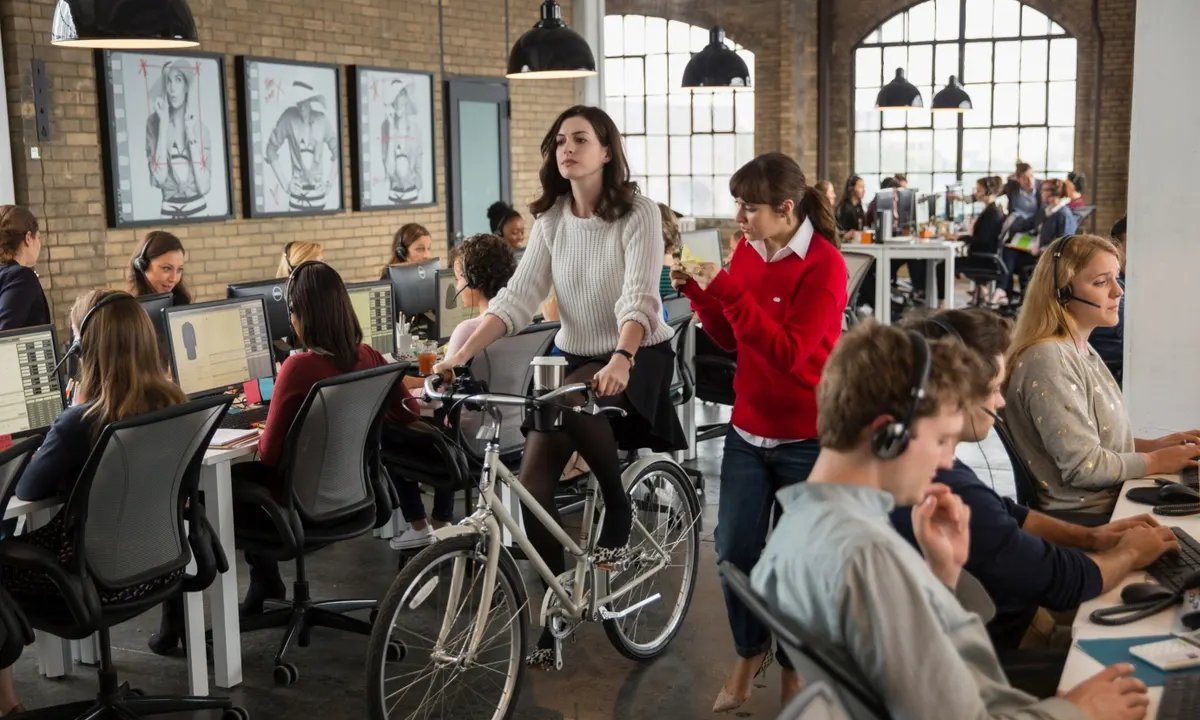 #TBT to when our #Franklin did an amazing cameo in the movie The Intern, with Anne Hathaway and Robert De Niro 🤩🤧🚲