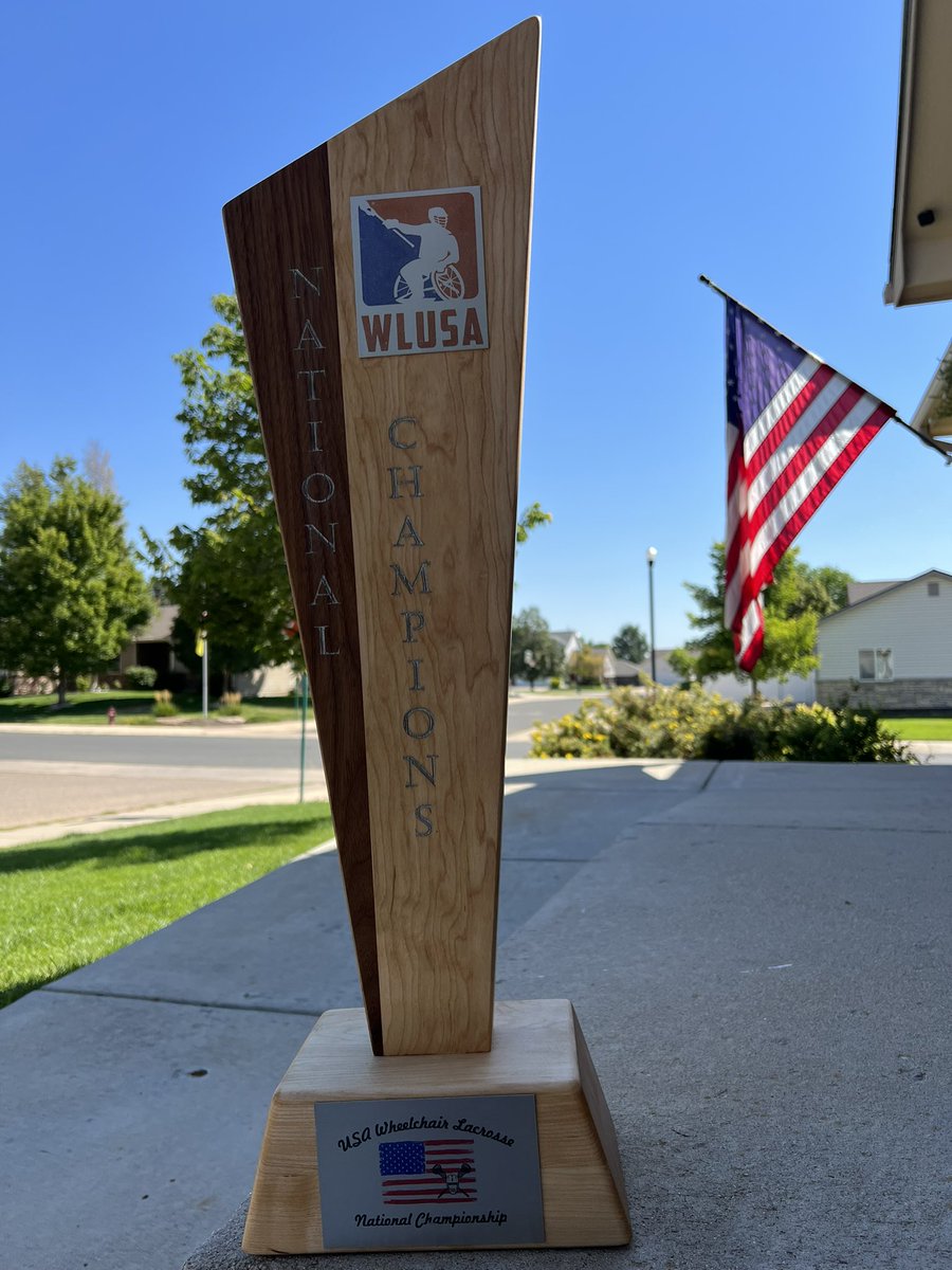 Check out this amazing trophy that was handcrafted by one of our own athletes — Ryan Tinker of the Rolling Mammoth. We’ll take this over Tiffany’s any day. #MadeByTinker  #TinkerWoodworking