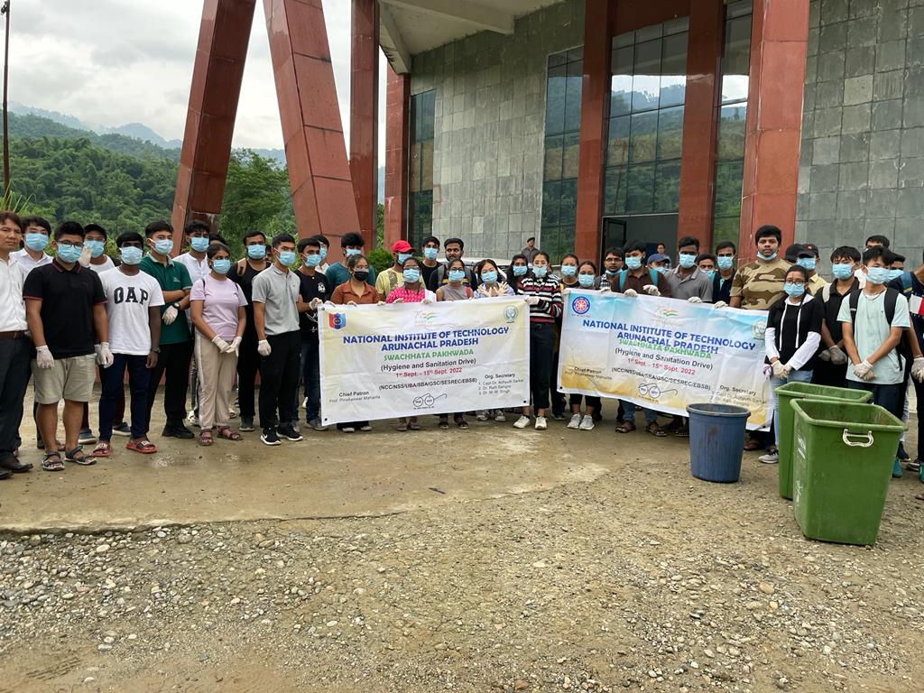 NssNitap's tweet photo. NSS NIT Arunachal team on Celebration of Swachhata Pakhwada Begins today 1st Sept. 2022. 1st to 15th  September 2022
NIT Arunachal Pradesh Jote Campus (Hygiene and sanitation drive at Academic block) https://t.co/WbswR15Gus