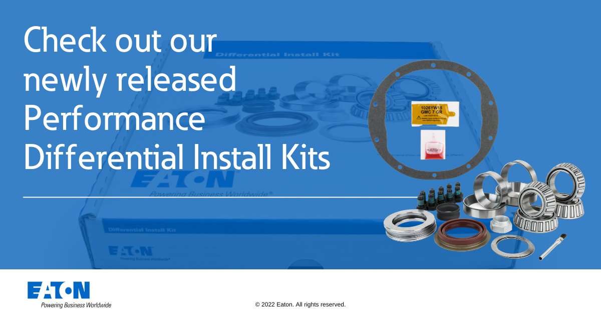 eatoncorp's tweet photo. We've added another 30 parts to our master #differential installation kits, making it easier to install your performance differentials. With premium bearings and components, make your new installation seamless! Check out them out: https://t.co/Jsr9wnV87b #EatonPerformance https://t.co/WQ7EIlVJtK