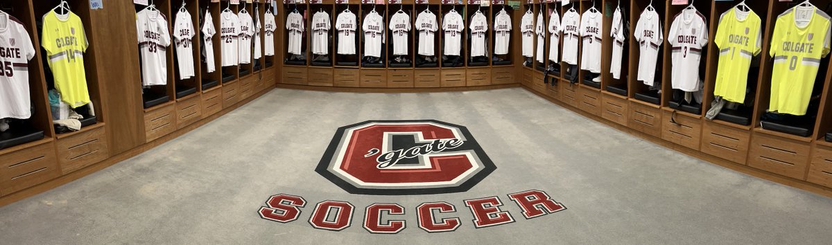 Locker room is ready for tonights <a href="/ColgateWSOC/">Colgate Women’s Soccer</a> home match up vs La Salle at 7pm! #gogate