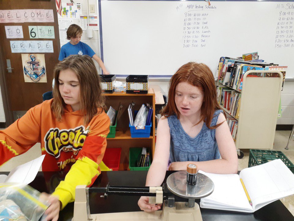 APSAnchors's tweet photo. 6th grade learning about kinetic and potential energy in Ms. Sloan’s science class! https://t.co/ikXLmpAdhT