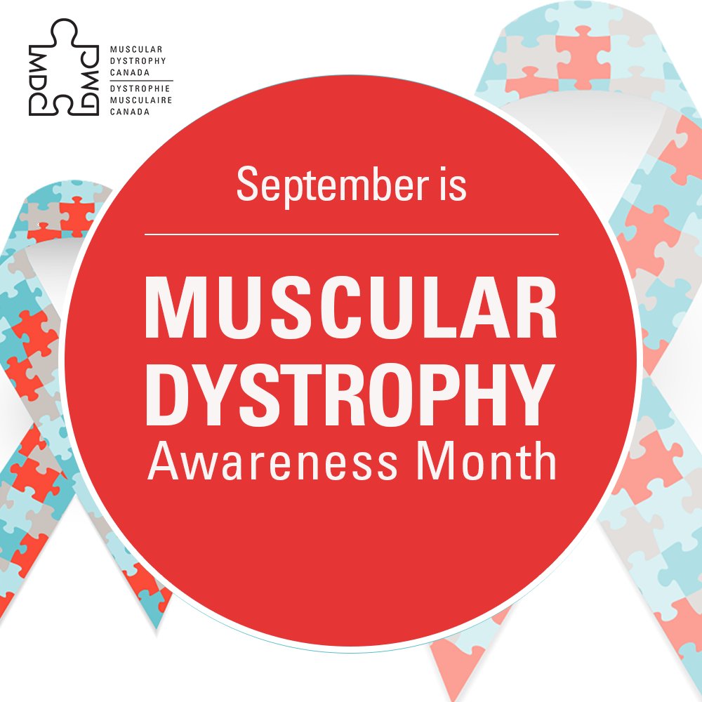 September is #MuscularDystrophyAwareness month – an annual observance to spread knowledge and raise awareness about #MuscularDystrophy. This month, there are a number of awareness days, that we will be observing  to engage with the NMD community.
Stay tuned for updates!