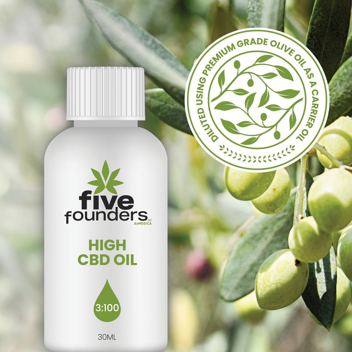FiveFounders_'s tweet photo. Five Founders High CBD Oil is a high cannabinoid oil formulation that delivers 100mg/mL of CBD with an extremely low level of THC. 

This naturally gluten-free, pharma-grade oil is made using a premium olive oil as the carrier oil.  

#FiveFounders #highcannabinoid https://t.co/IQchdKXHf5