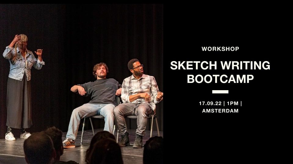 We got bootcamp! Stretch your sketch writing skills, flex your comedy muscle in this 3 hour Saturday workshop (September 17th in Amsterdam) taught by <a href="/ferodil/">Fer Rodil</a> . More info: easylaughs.nl/event-info/wor…