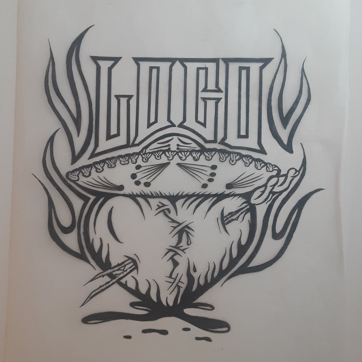 Henryloco559's tweet photo. Retraced onto tracing paper with micron pens. Still a work in progress #locoatfua #fresnoundergroundart #inking #locoheart https://t.co/OVdd9XTMNF