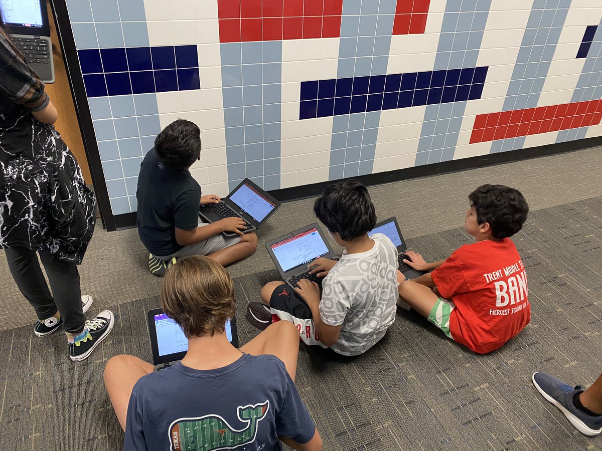 Drain68's tweet photo. My 7th graders completing a gallery walk learning about European explorers in Texas #FISDmadetoshine #TrentTimberwolves https://t.co/h2SXiWQouv