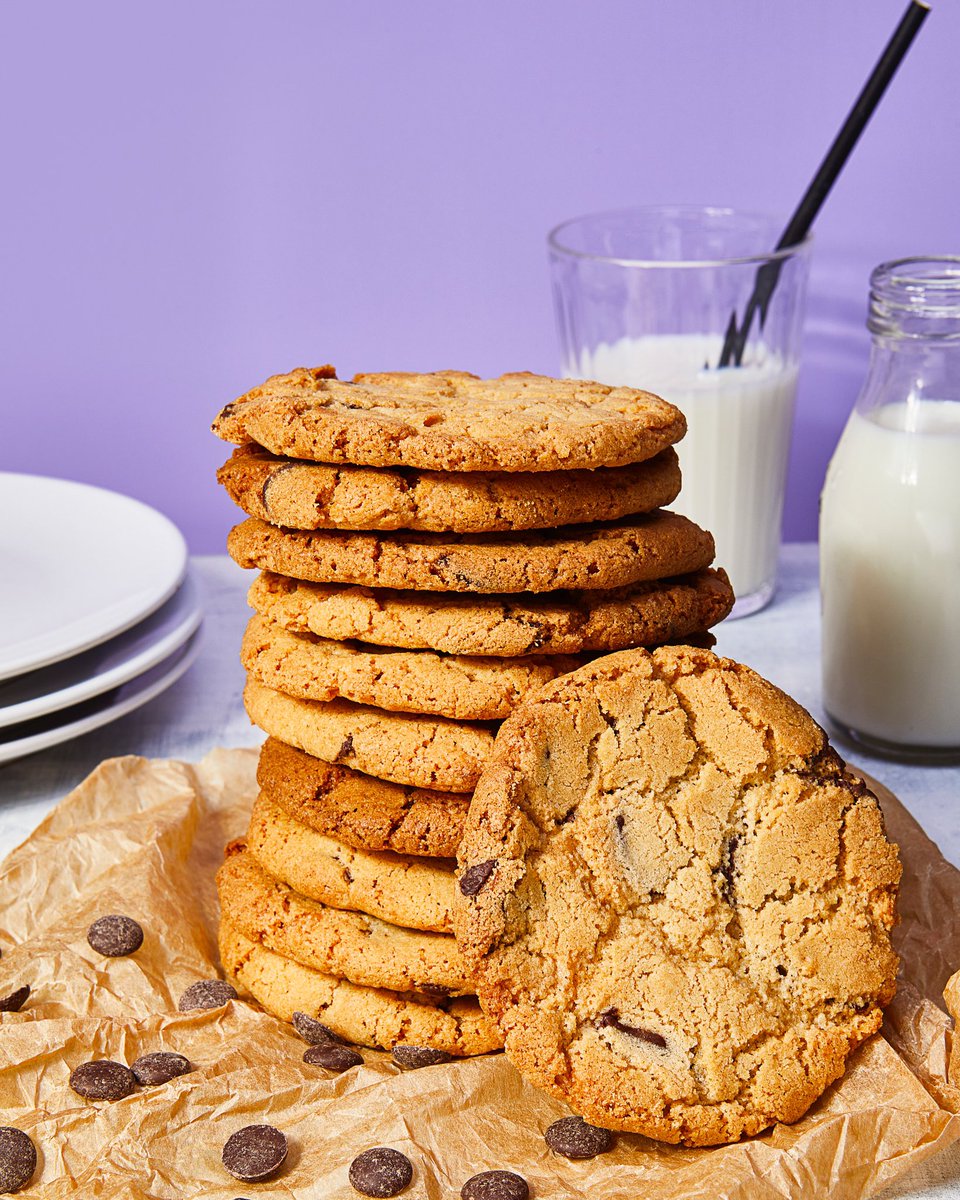 Choc chip cookies and milk! Couldn’t get more classic!📸 <a href="/hayleybenoit/">Hayley Benoit</a> #foodphotography