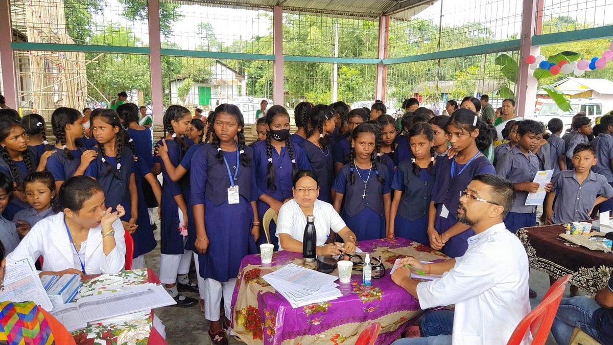 PDibrugarh's tweet photo. #AnemiaMuktBharat An anemia camp for Adolescents girls, Pregnant women and lactating mothers organised today at inauguration ceremony of 5th Rastriya Poshan Maah 2022 at Muttuck Tea Estate, Dibrugarh, Assam. #PoshanMaah2022 

@PoshanAssam @MinistryWCD @nhm_assam @MoHFW_INDIA https://t.co/npYGtDLEil