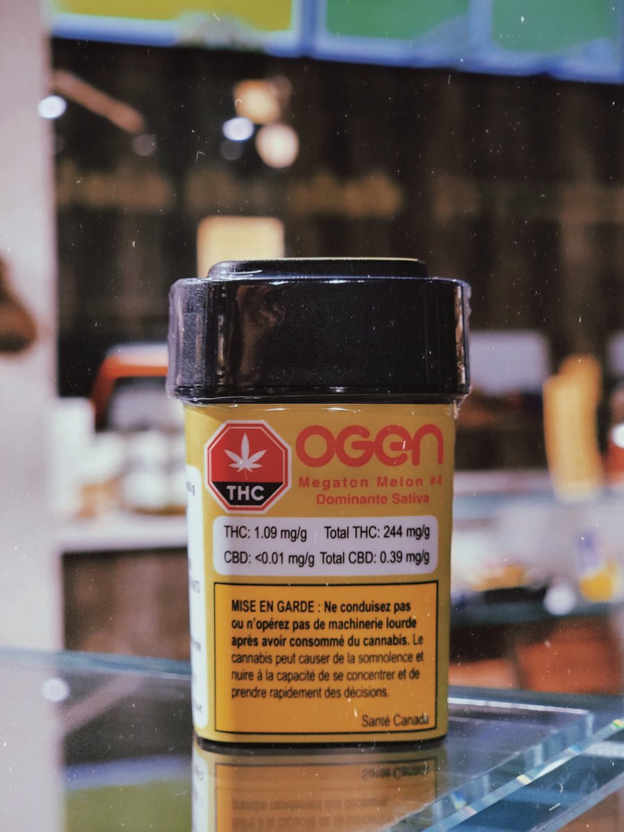 😲 Have you tried 'Megaton Melon #4' by <a href="/OGENcultivator/">OGEN</a>

🤤 This delicious Sativa has a very unique terpene profile and hits pretty hard. A very smooth and enjoyable smoke at 24.4% THC 👌 Well done, yet again <a href="/OGENcultivator/">OGEN</a>