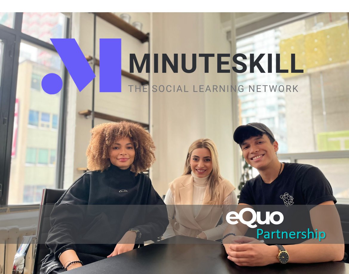 eQuoShift's tweet photo. As part of #GoSmallCanada, we celebrate @Minuteskill - the app with a Tiktok-style approach to high quality bite sized learning, taught by experts to help you learn new skills fast w/a community of support that keeps you engaged & craving more. Learn more: https://t.co/Y9fSojcc6O https://t.co/mw8oRtdV7v