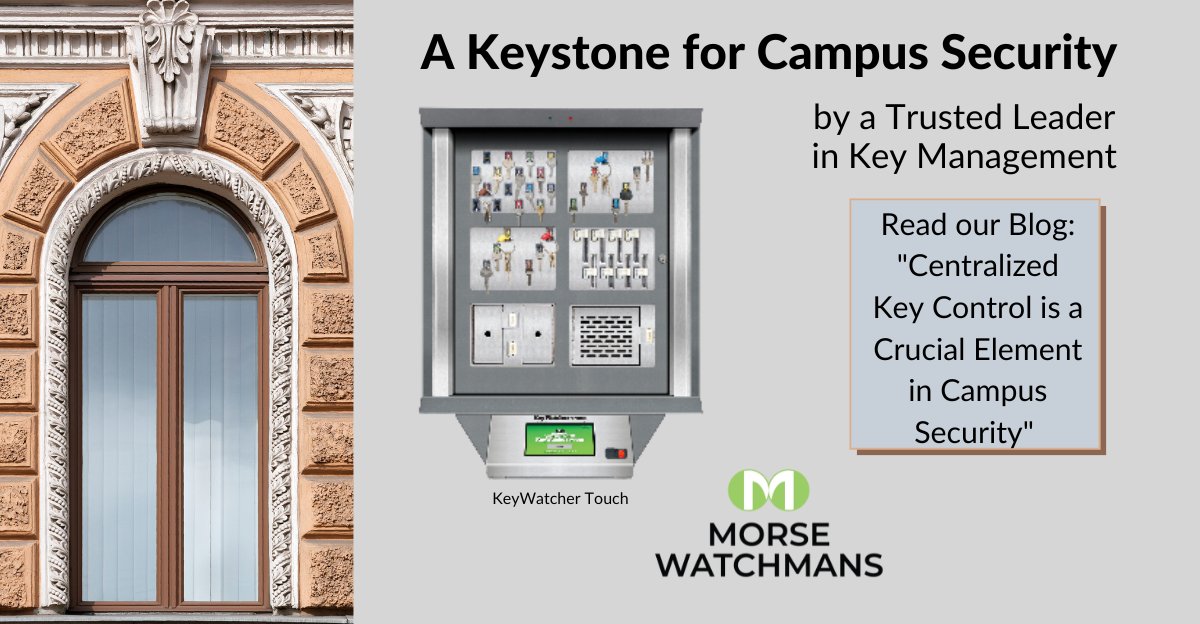 MorseWatchmans1's tweet image. A Keystone in Campus Security by a Trusted Leader in Key Management. Read our blog: &quot;Centralized Key Control is a Crucial Element in Campus Security&quot; #KeyAccessControl #KeyManagement #CampusSecurity

hubs.li/Q01jL-MB0