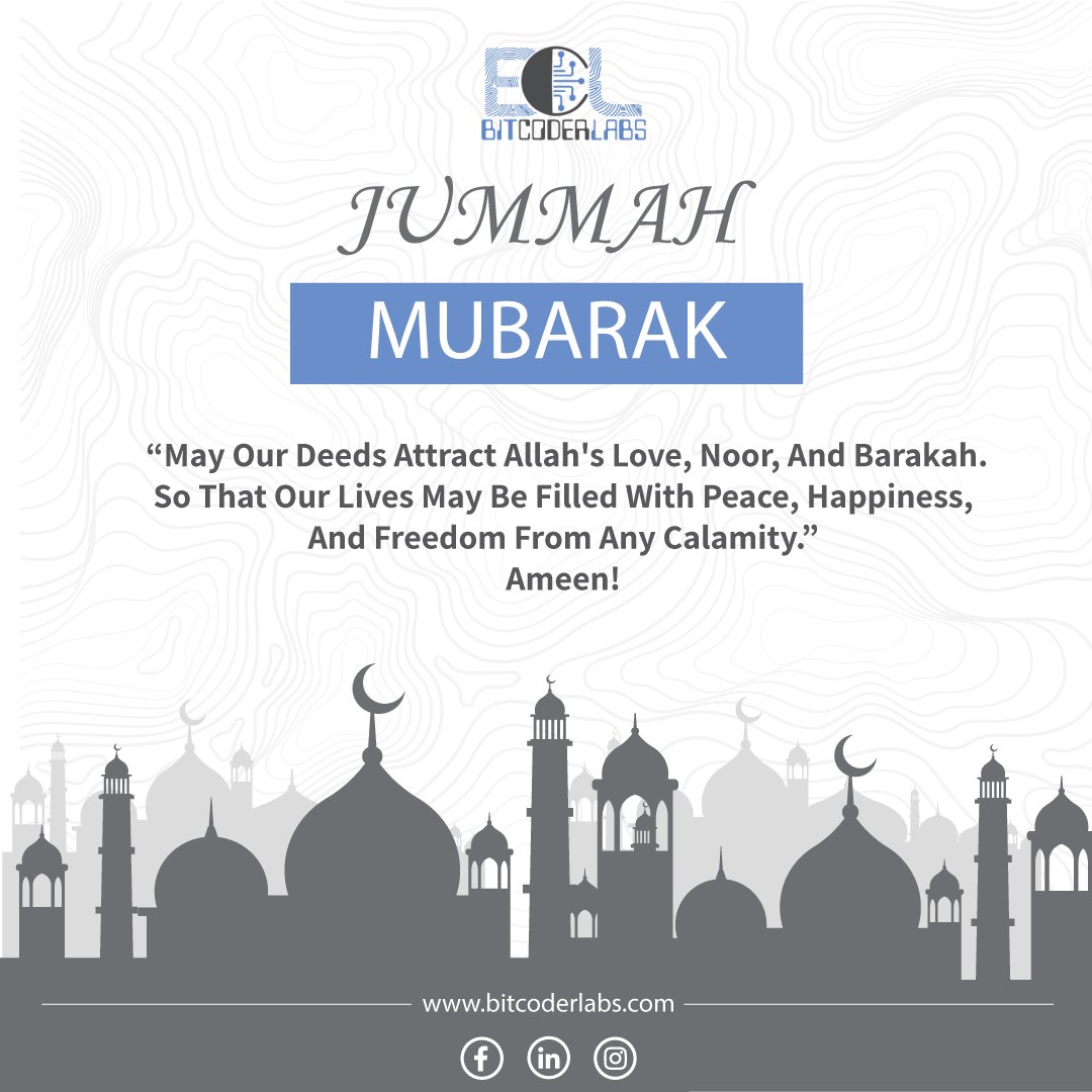 bitcoderlabs's tweet photo. BitCoderLabs Wishes you a Very Happy Jummah Mubarak to Everyone.
.
.
#jummahmubarak #jummah #friday #bitcoderlabs #pakistan #peshawar #dawntoday #mubarak https://t.co/9pZRM3sxKQ
