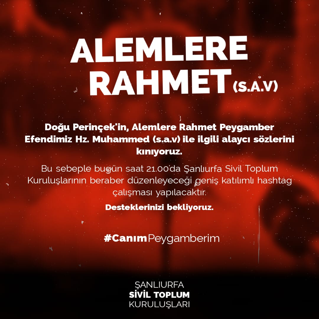 Alemlere rahmet Hz. Muhammed (s.a.v).
#CanımPeygamberim

<a href="/valisalihayhan/">Salih AYHAN</a>
<a href="/zabeyazgul/">Zeynel Abidin BEYAZGÜL</a>
<a href="/mnyanmaz/">Mustafa Niyazi YANMAZ</a>
<a href="/abdkirikci/">Abdurrahman KIRIKÇI</a>
<a href="/EminOzaslan/">Emin Özaslan</a>
<a href="/OsmanGerem/">Osman Gerem</a>
<a href="/VeyselToprak/">Veysel Toprak</a>
@BehcetAtila1
<a href="/seyfettingundu/">Seyfettin GÜNDÜZ</a>
<a href="/mustafakrkc63/">Mustafa KIRIKÇI</a>
<a href="/mahmutkaya/">Mahmut KAYA</a>
<a href="/AbdullahToprak_/">Abdullah TOPRAK</a>
<a href="/saitkoyuncu/">saitkoyuncu</a>
@suphicicek2
<a href="/ibrahimcoskun63/">İbrahim COŞKUN</a>
<a href="/SuvarogluAhmet/">Ahmet Suvaroğlu</a>